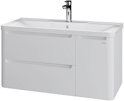 Grossman Тумба под раковину Адель 100 подвесная белая – фотография-1